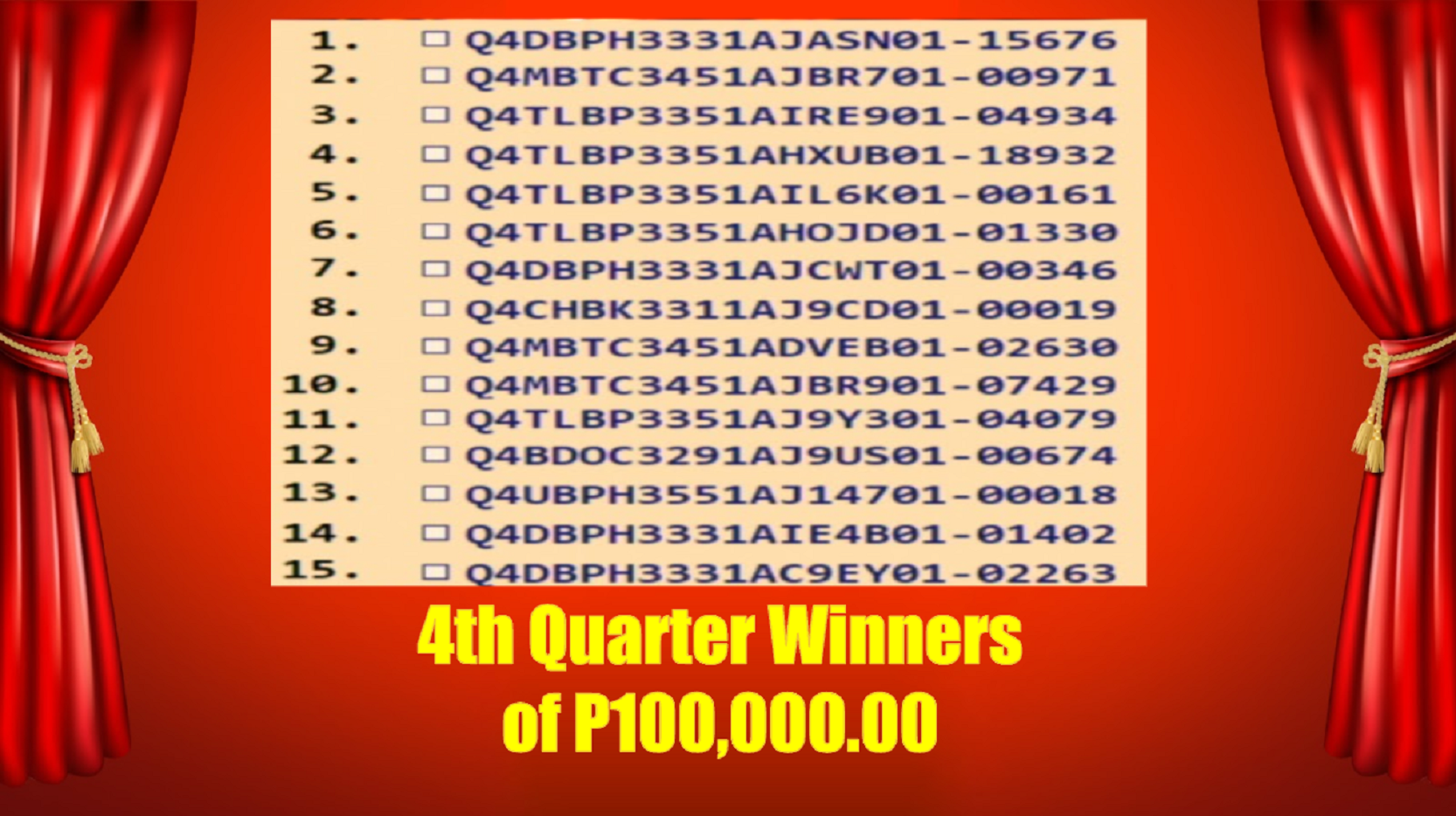 100k Winners First slide