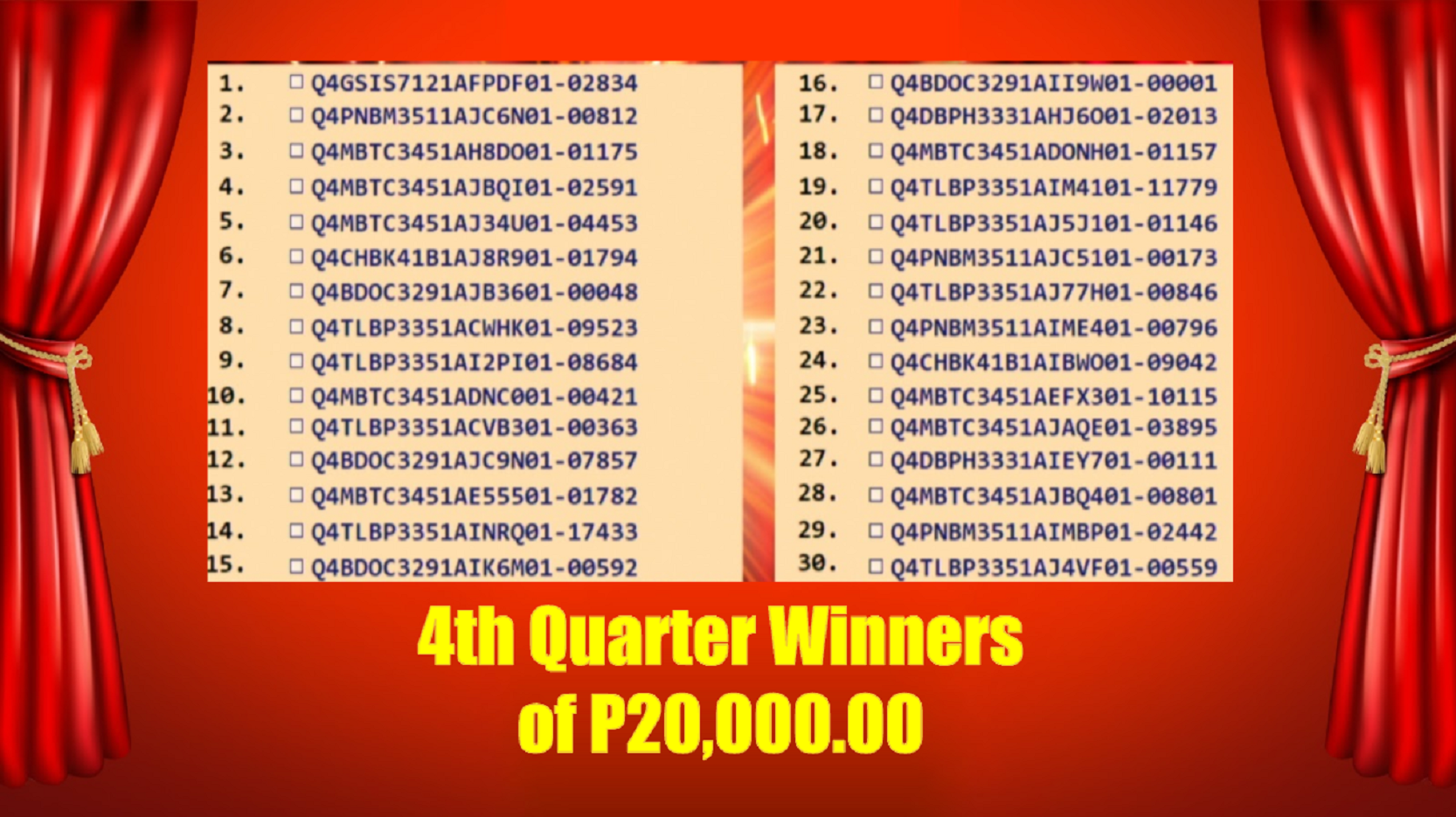 20k Winners First slide