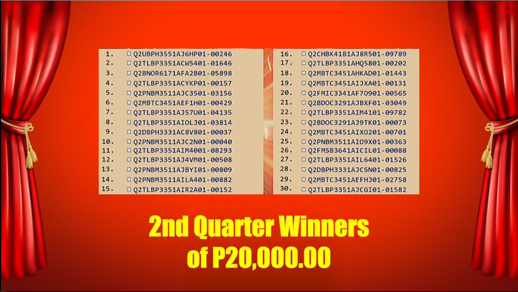 20k Winners First slide